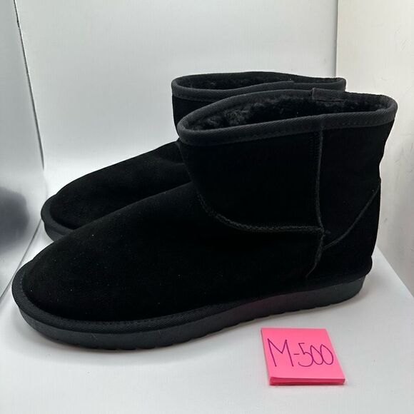 CUSHIONAIRE Women's pull on boot +Memory Foam 11 WIDE BLACK - Picture 3 of 7